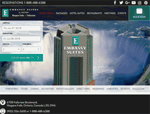 Tablet Screenshot of embassysuiteshotelfallsview.com